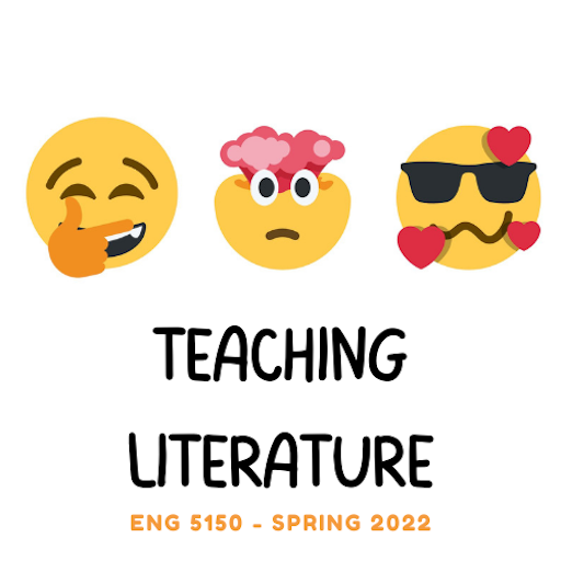 Teaching Literature Logo with emoji
