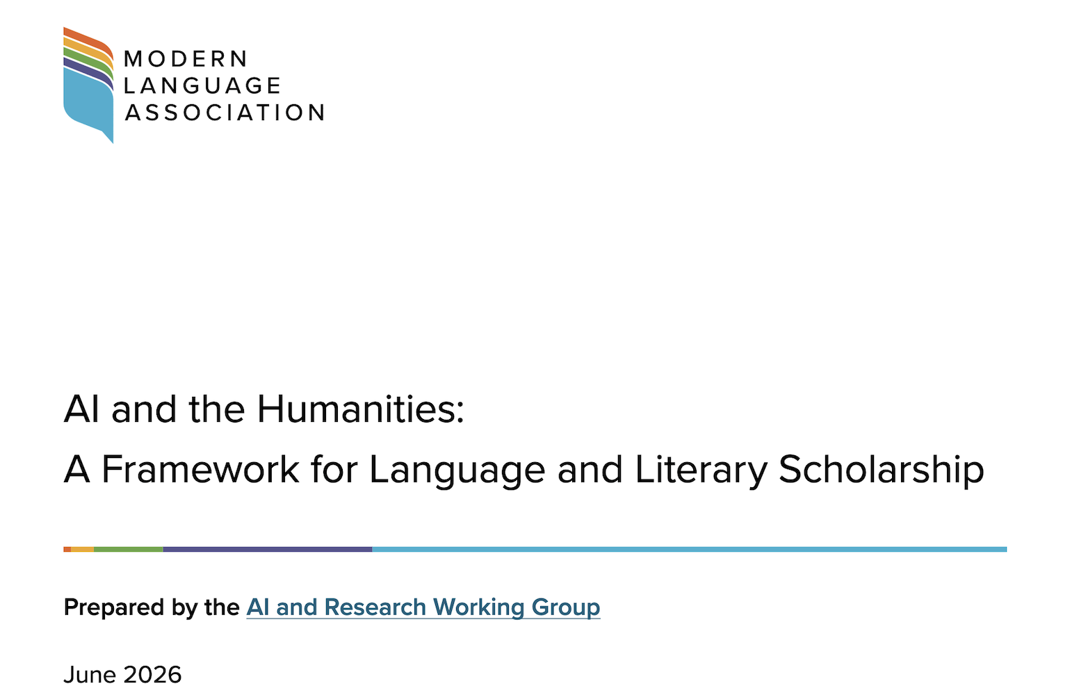 AI and the Humanities: A Framework for Language and Literary Scholarship